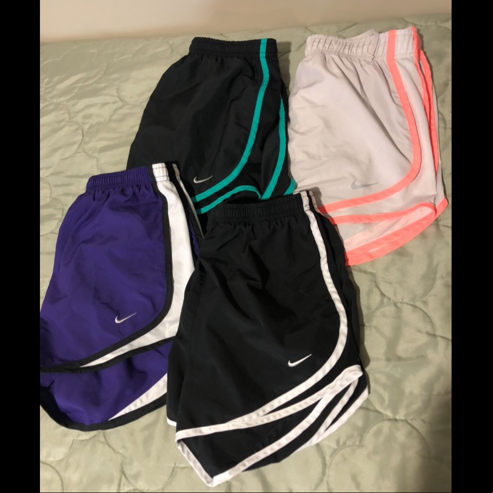Lot of 4 Nike DriFit running shorts